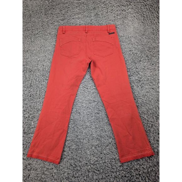 Sanctuary Jeans Women 24 Salmon Cropped Slim Denim Stretch Low Rise Normcore - Picture 2 of 10